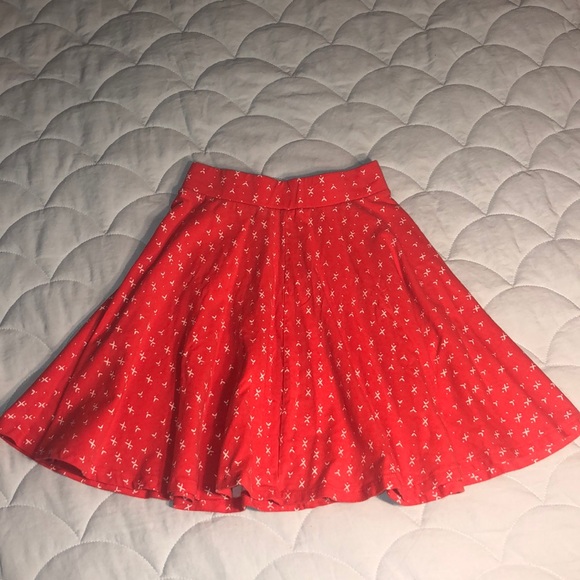 SO Dresses & Skirts - 4/25 SALE!!Red and white skater skirt